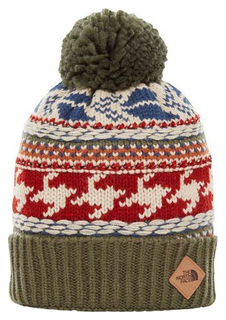 Шапка мужская The North Face Fair Isle Beanie хаки One Size