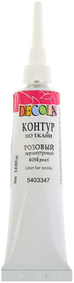 Контур по ткани Decola, акрил, 18 мл, Pearl, розовый перламутровый Невская палитра