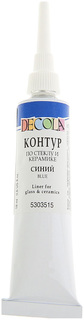 Контур по стеклу и керамике Decola, 18 мл, синий Невская палитра