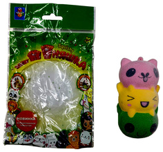 Игрушка-антистресс "Мммняшка Флок Squishy" - Три кота, 11 см 1TOY