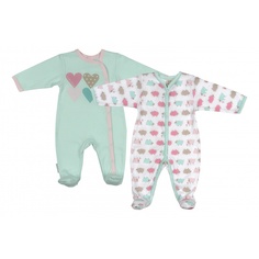 Комплект комбинезонов 2 шт Lucky Child Бирюзовый р.86