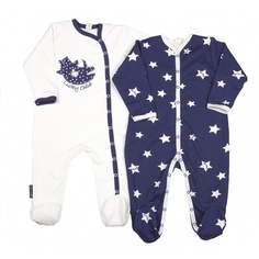 Комплект комбинезонов 2 шт Lucky Child темно-синий р.74