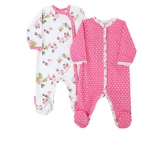 Комплект комбинезонов 2 шт Lucky Child Розовый р.62