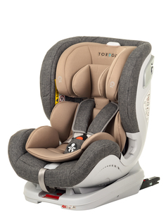 Автокресло TOREGO DRIVE ISOFIX Серый/Лен