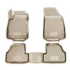 Коврики в салон Element для OPEL Mokka, 2012 4 шт. полиуретан,бежевые