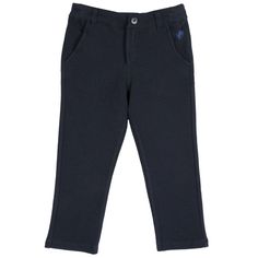 Брюки Chicco с внутренней резинкой темно-синие, размер 104