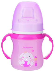 Поильник Canpol EasyStart Colourful animals розовый 120 мл, 6м+