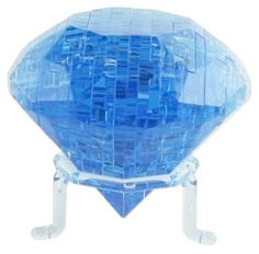 Кристальный 3D-пазл "Бриллиант", голубой, 41 элемент Crystal Puzzle