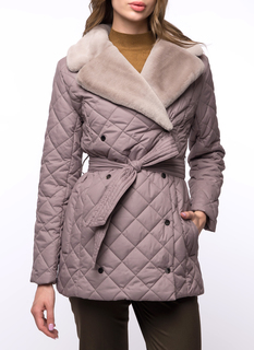 Куртка женская DizzyWay 19325 Пеппи бежевая 56 RU