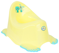 ТЕГА Детский горшок антискользящий DOG and CAT (ПЁС и КОТ) желтый PK-001-102 Tega Baby
