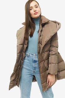 Пуховик женский add WAW008 коричневый 46 IT