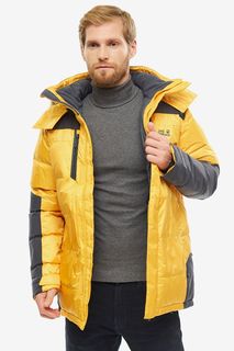 Пуховик мужской Jack Wolfskin 1201912-3802 желтый XL