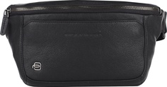Сумка на пояс кожаная Piquadro CA2174B3/N мужская черная