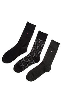 Набор носков мужских Tommy Hilfiger 492002001 200 черных 39-42 US