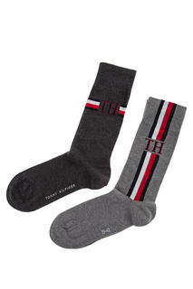 Набор носков мужских Tommy Hilfiger 492010001 566 серых 43-46 US