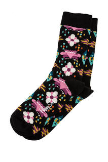 Носки мужские Happy Socks TBL01 9000 черные 36-40 EU