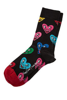 Носки мужские Happy Socks KEH01 9300 черные 36-40 EU