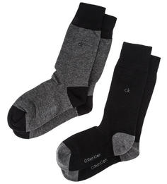 Набор носков мужских Calvin Klein Jeans ECF178-000 черных 39-42 US