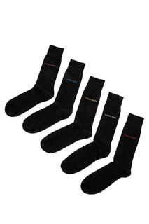 Набор носков мужских Calvin Klein Jeans ECH119-096 черных ONE SIZE
