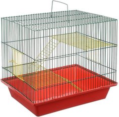 Домик для грызунов Зоомарк Гризли-3ж, с колесом Zoo Mark