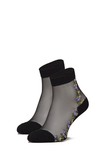 Носки женские Le Cabaret 204263 синие/зеленые/фиолетовые 36-40