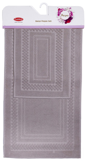 Набор ковриков для ванной Hobby Home Collection Textile Chequers Песочный 40х60, 60х100