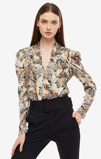 Боди женское MARCIANO Guess 94G454-7527Z-P19K бежевое/разноцветное 38 US