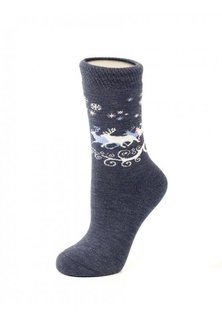 Носки женские ALLA BUONE 019CD синие 35-37