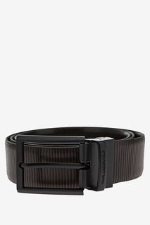 Ремень мужской Karl Lagerfeld 815300 592426 490 черный/коричневый 90 см