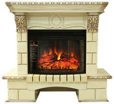 Электрокамин Royal Flame Pierre Luxe угловой с очагом Panoramic 25