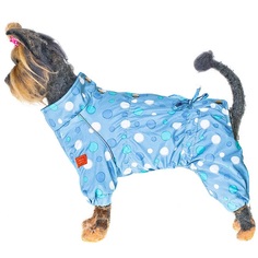 Комбинезон для собак HAPPY PUPPY Конфетти голубой-3 28см