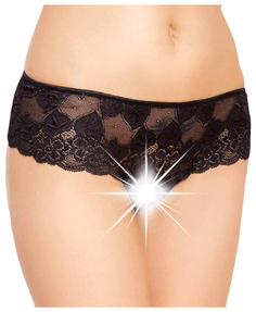 Шортики открытые кружевные SoftLine Collection, черный, M/L арт,239017