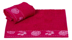 Полотенце махровое Hobby Meyve Bahcesi фуксия 30х50
