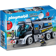 Игровой набор Playmobil "Полиция: тактическое подразделение", грузовик, свет/звук