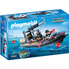 Конструктор Playmobil Полиция: Тактическое подразделение: лодка
