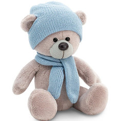 Мягкая игрушка Orange Медведь Топтыжкин серый: в шапке и шарфе, 17 см