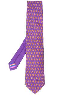 Etro галстук с принтом