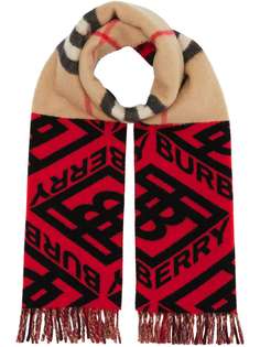 Burberry шарф с узором