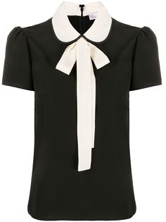 Red Valentino блузка с короткими рукавами и бантом