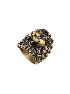 Gucci кольцо с головой льва