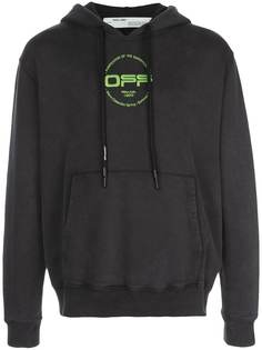 Off-White HAND LOGO SLIM HOODIE BLACK MULTICOLOR