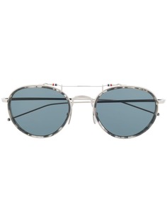 Thom Browne Eyewear солнцезащитные очки черепаховой расцветки