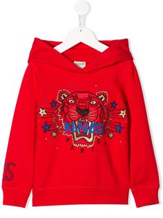 Kenzo Kids худи с вышивкой Tiger