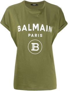 Balmain футболка оверсайз с логотипом