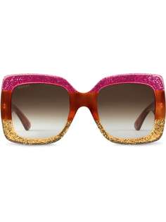 Gucci Eyewear солнцезащитные очки в квадратной оправе