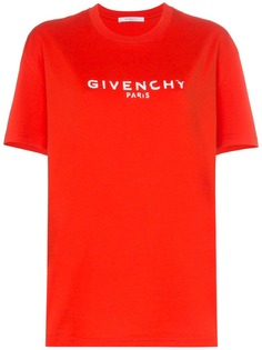 Givenchy футболка с принтом логотипа