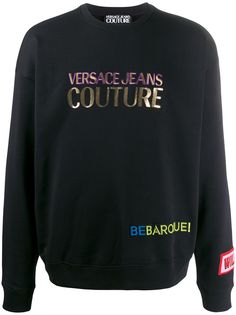 Versace Jeans Couture толстовка свободного кроя с вышитым логотипом