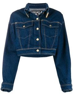 Versace Jeans Couture укороченная джинсовая куртка
