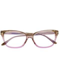 Tom Ford Eyewear солнцезащитные очки в квадратной оправе с эффектом градиента