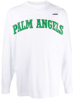 Palm Angels футболка с длинными рукавами и логотипом